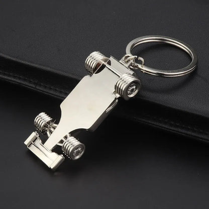 F1 Racing Car Keychain