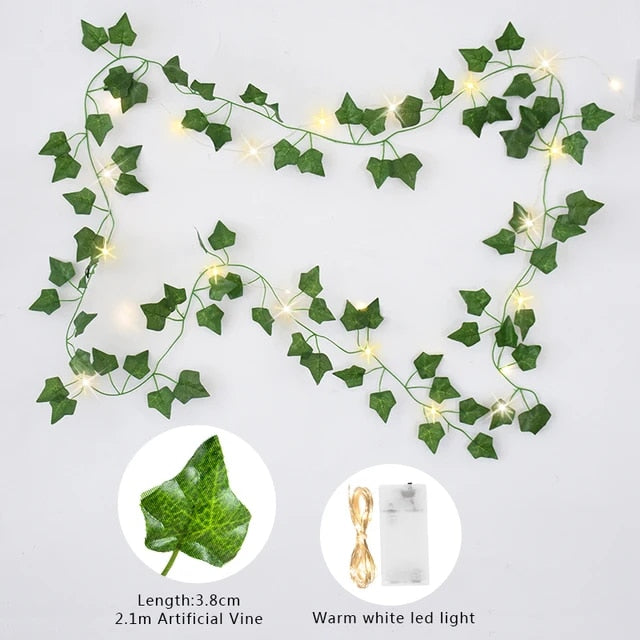 Green Leaf String Lights