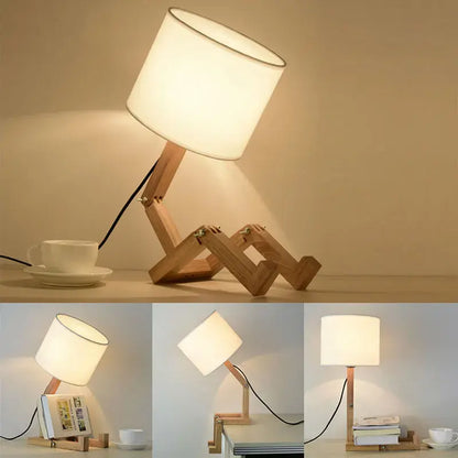 Lampe de table en forme de robot