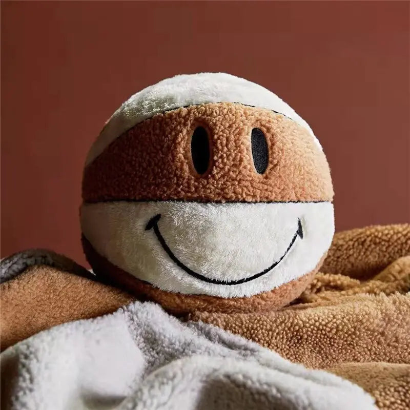 peluche basket-ball balle souriante