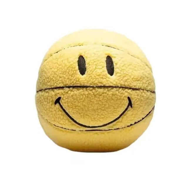 peluche basket-ball balle souriante