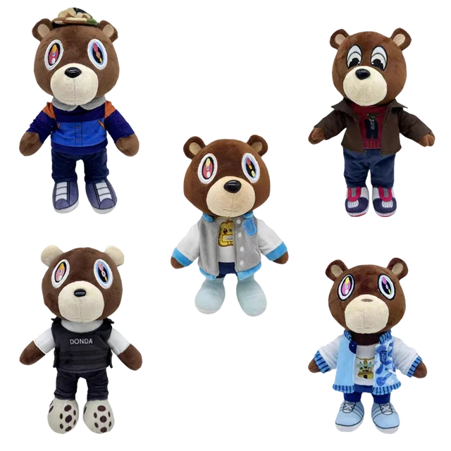 Peluche ours en peluche Kanye