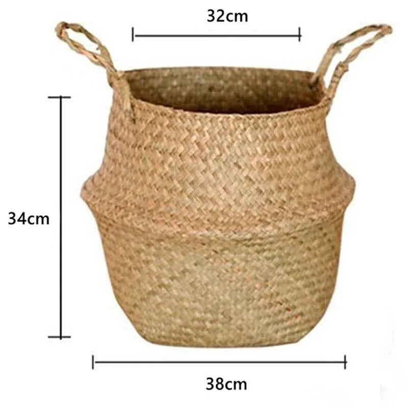 Seagrass Hanging Planter Basket