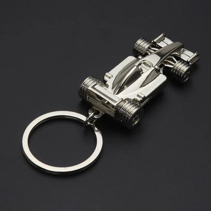 F1 Racing Car Keychain