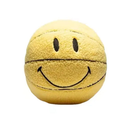 peluche basket-ball balle souriante